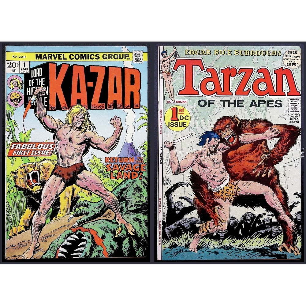 DC‎ Marvel Comic Lot Tarzan #207 Ka-Zar #1 Bronze Age Key Books